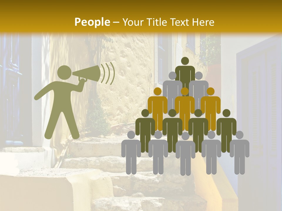 Pretty Greek Islands PowerPoint Template