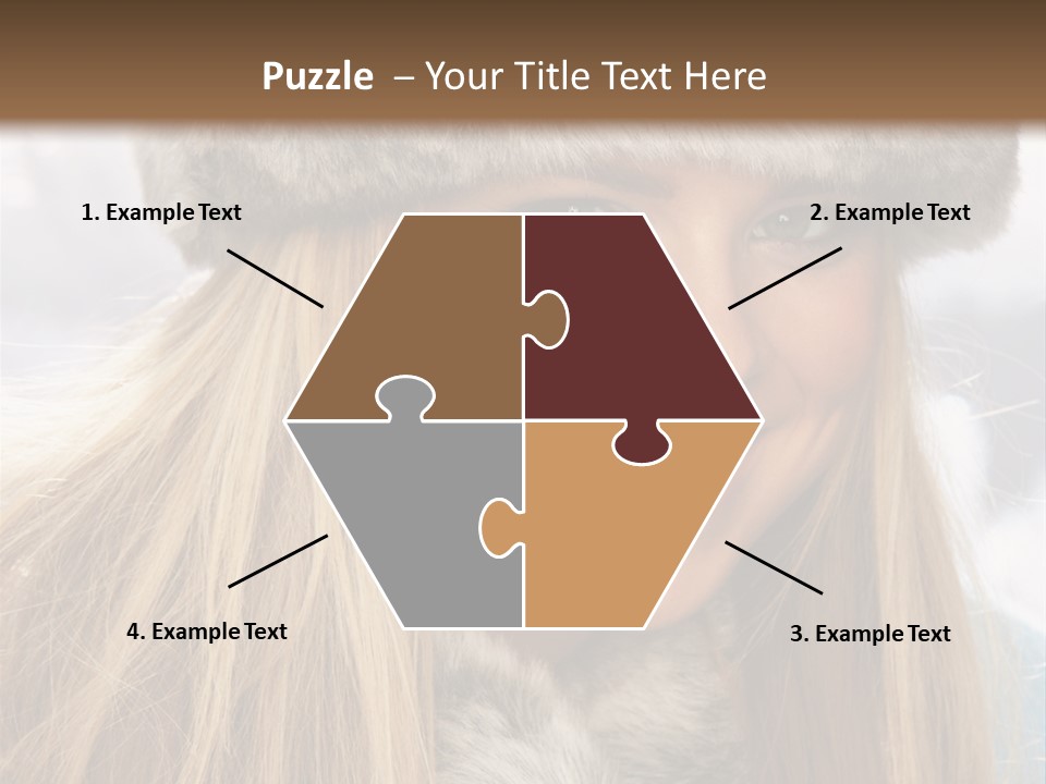 Women Wearing A Hat PowerPoint Template