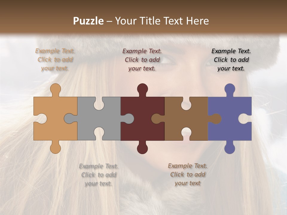 Women Wearing A Hat PowerPoint Template