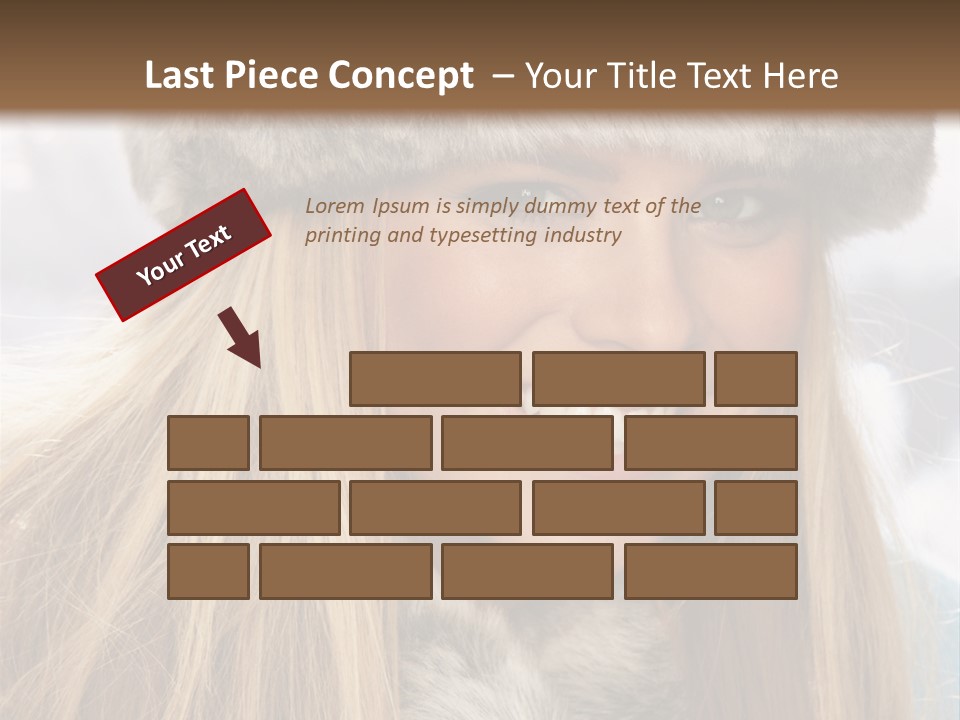 Women Wearing A Hat PowerPoint Template