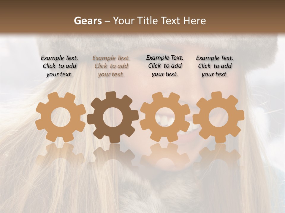 Women Wearing A Hat PowerPoint Template