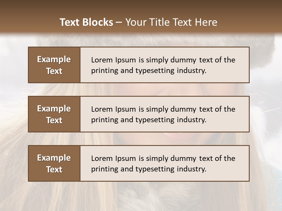 Women Wearing A Hat PowerPoint Template