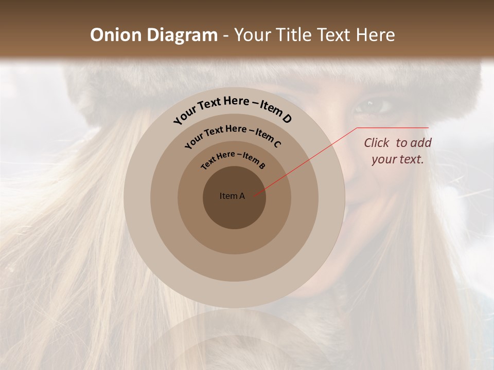 Women Wearing A Hat PowerPoint Template