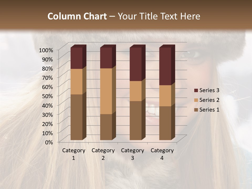 Women Wearing A Hat PowerPoint Template