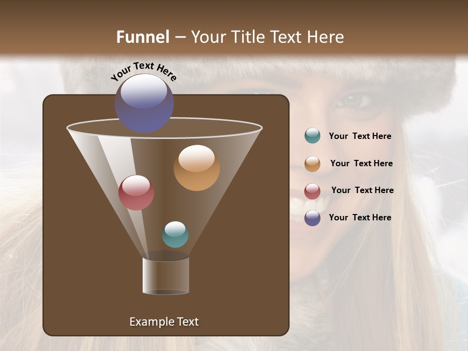 Women Wearing A Hat PowerPoint Template