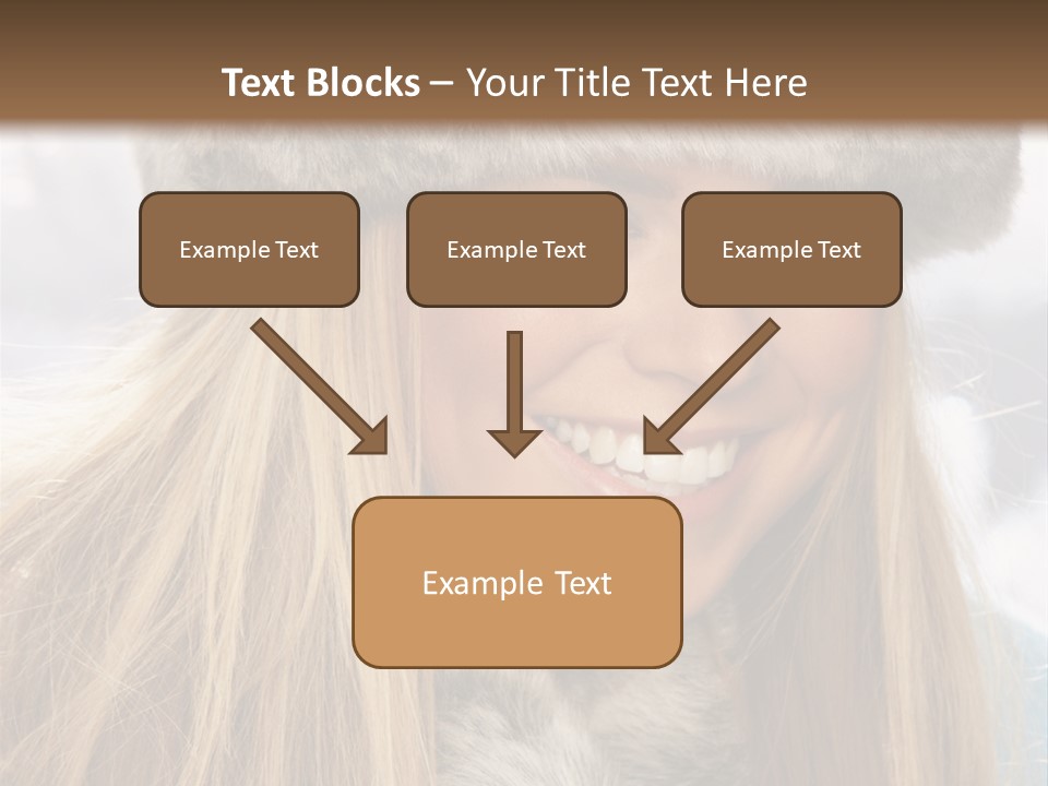 Women Wearing A Hat PowerPoint Template