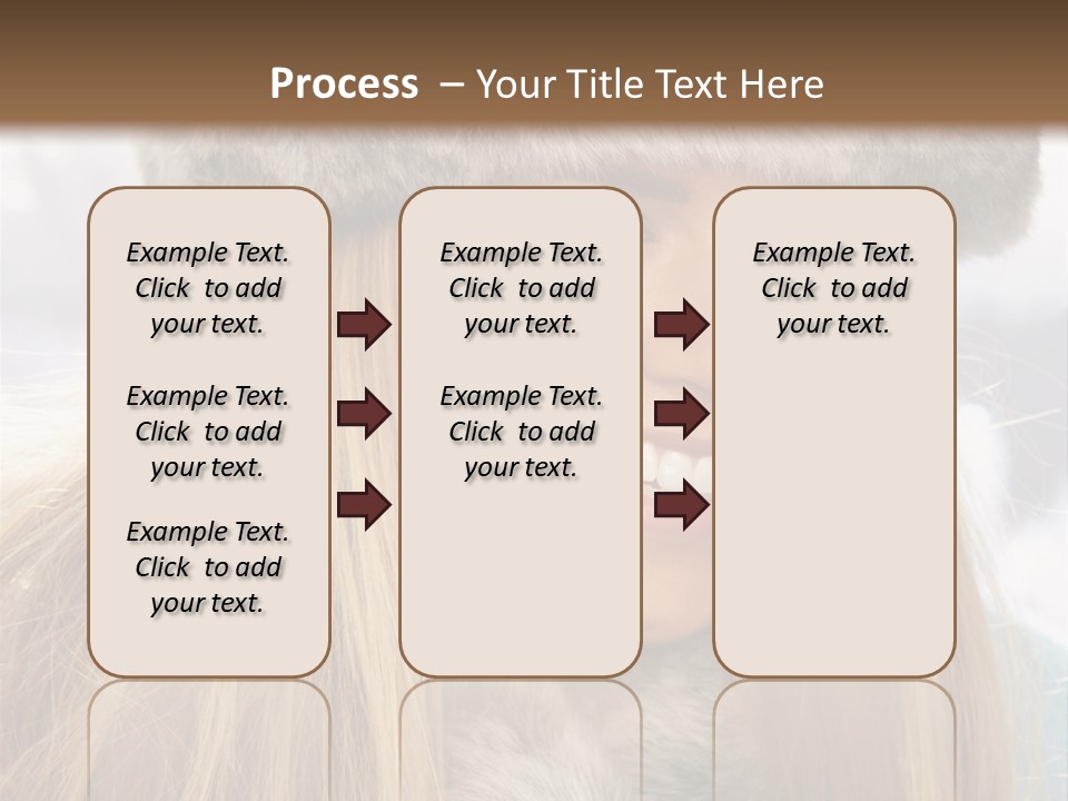 Women Wearing A Hat PowerPoint Template