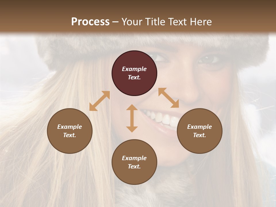 Women Wearing A Hat PowerPoint Template