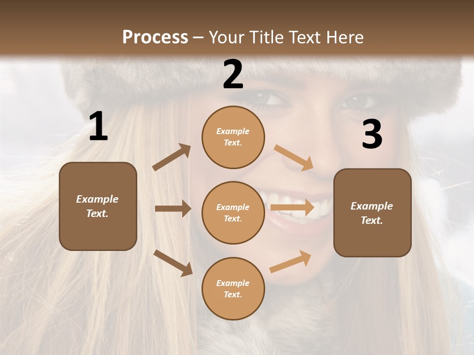 Women Wearing A Hat PowerPoint Template