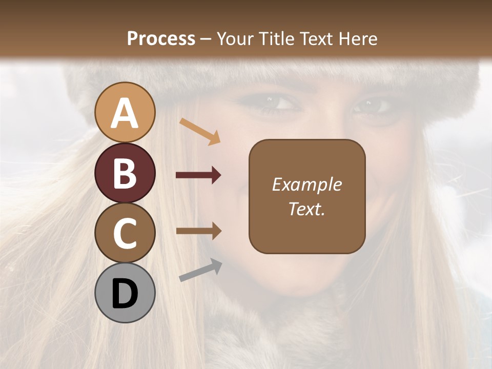 Women Wearing A Hat PowerPoint Template