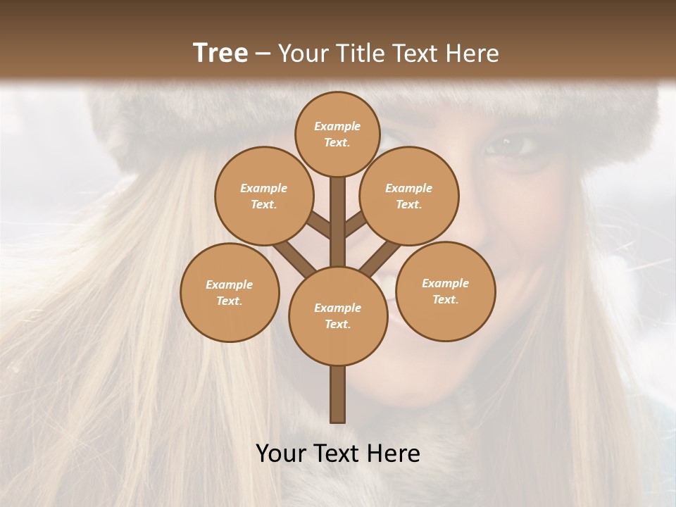 Women Wearing A Hat PowerPoint Template