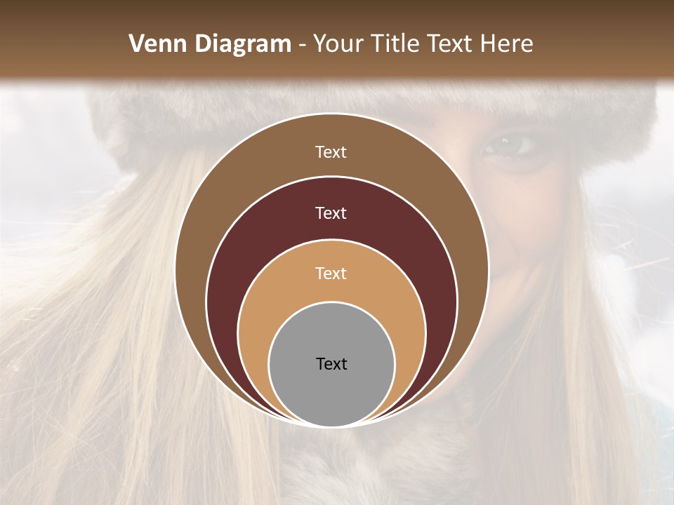 Women Wearing A Hat PowerPoint Template