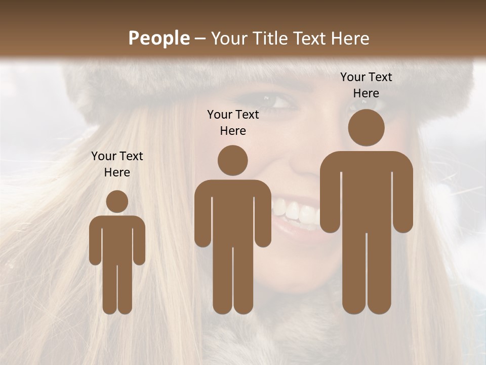 Women Wearing A Hat PowerPoint Template