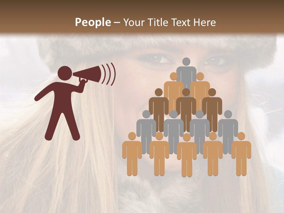 Women Wearing A Hat PowerPoint Template