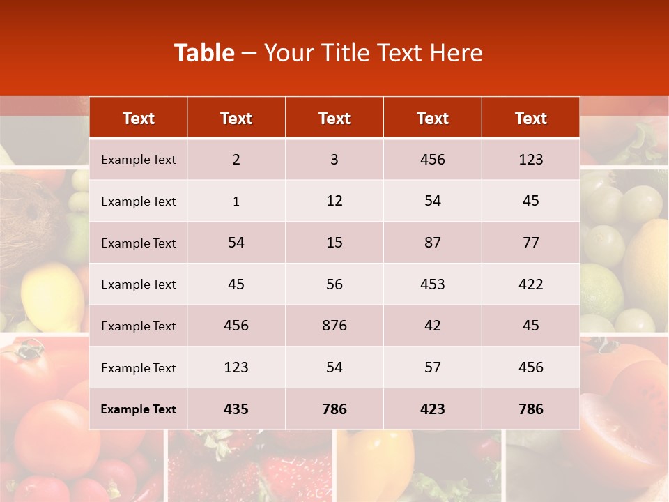 Food Nutrition PowerPoint Template
