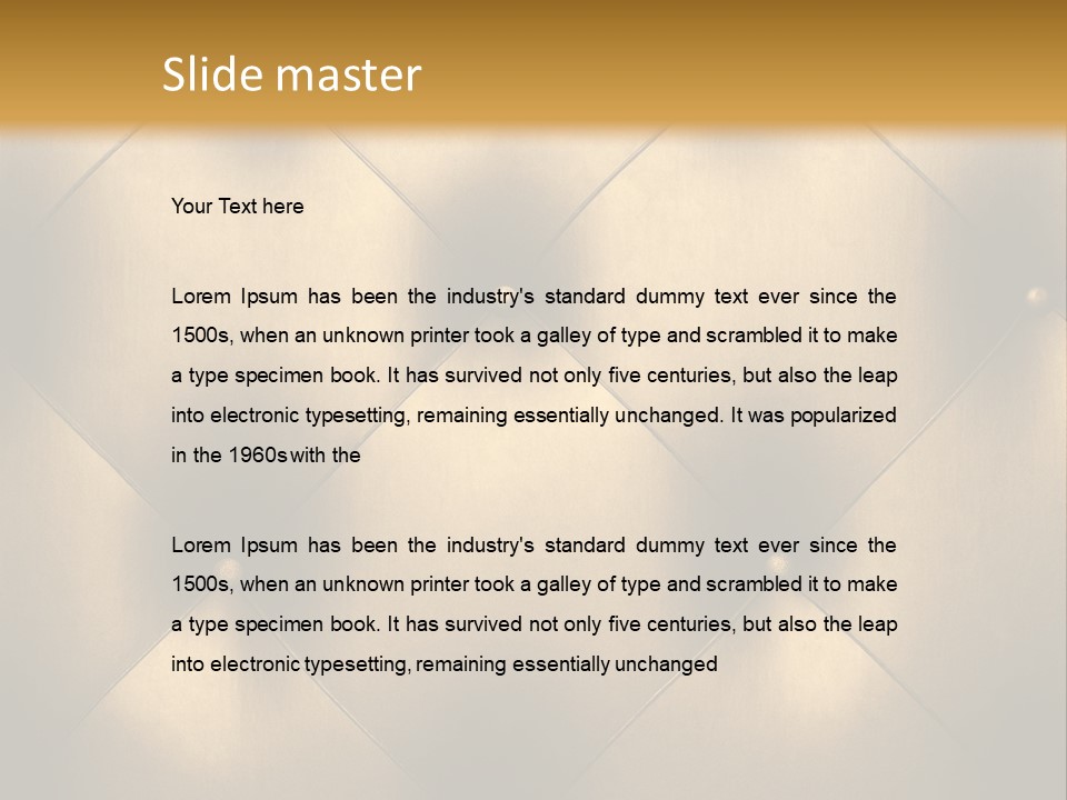 Golden Leather PowerPoint Template