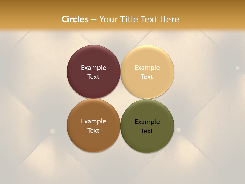 Golden Leather PowerPoint Template