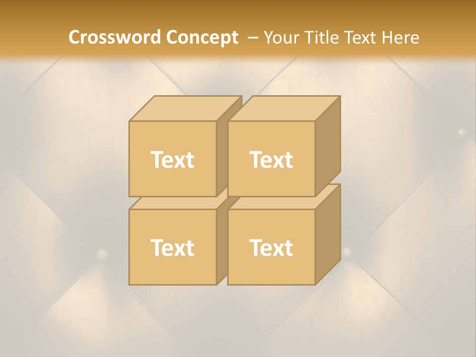 Golden Leather PowerPoint Template