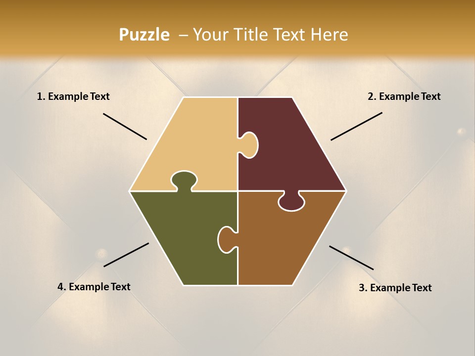 Golden Leather PowerPoint Template