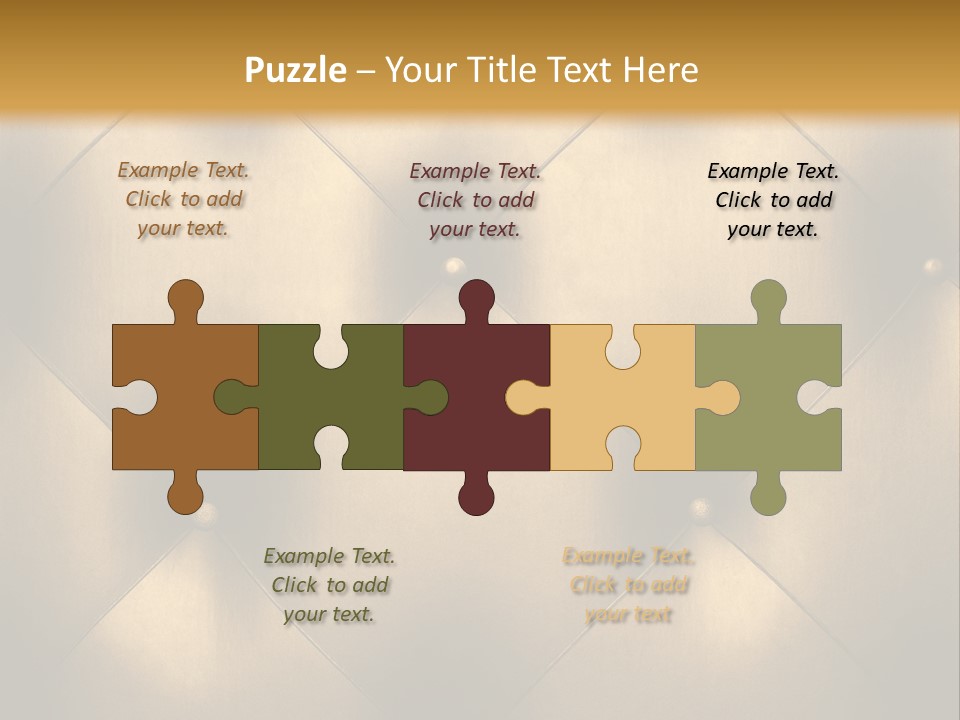 Golden Leather PowerPoint Template