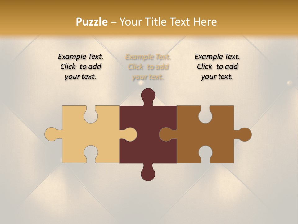 Golden Leather PowerPoint Template