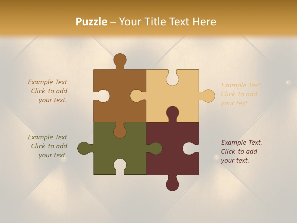 Golden Leather PowerPoint Template