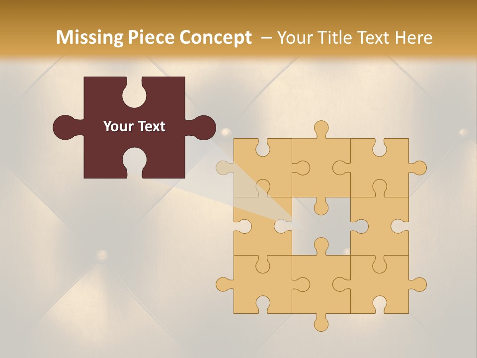 Golden Leather PowerPoint Template