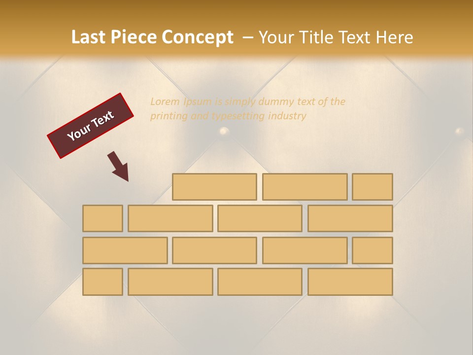 Golden Leather PowerPoint Template