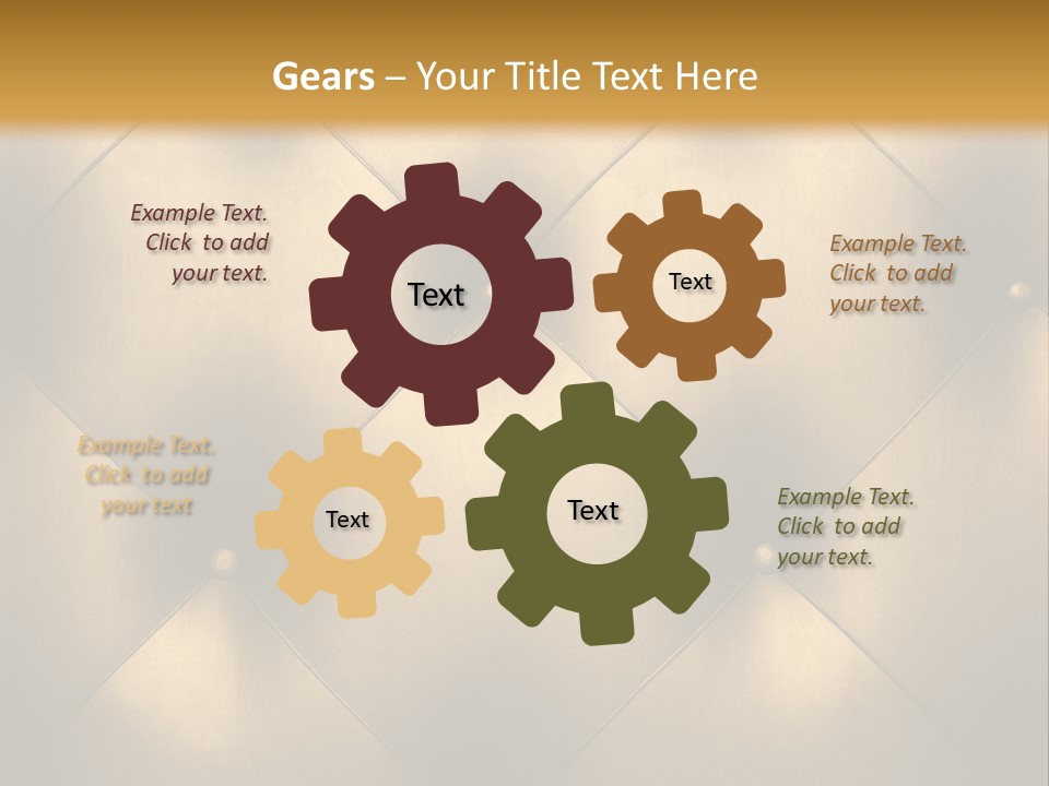 Golden Leather PowerPoint Template