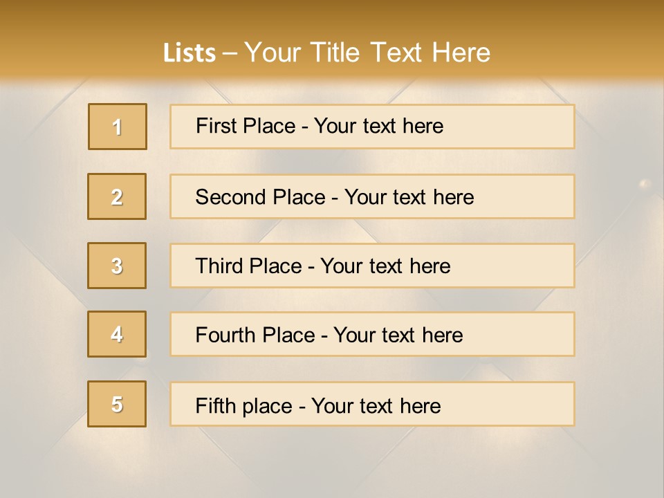 Golden Leather PowerPoint Template