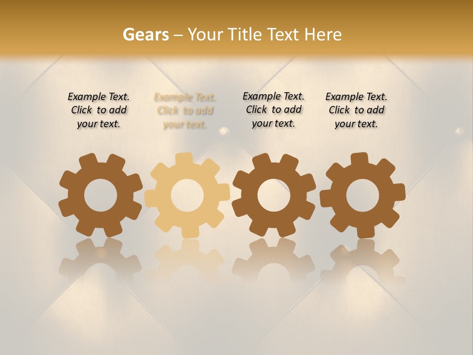 Golden Leather PowerPoint Template