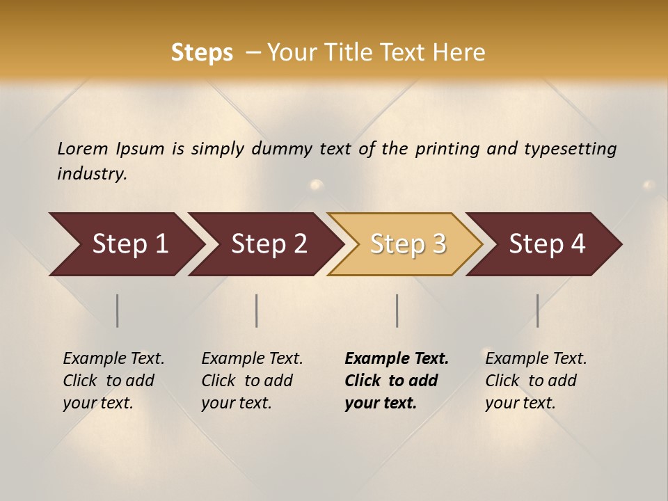 Golden Leather PowerPoint Template
