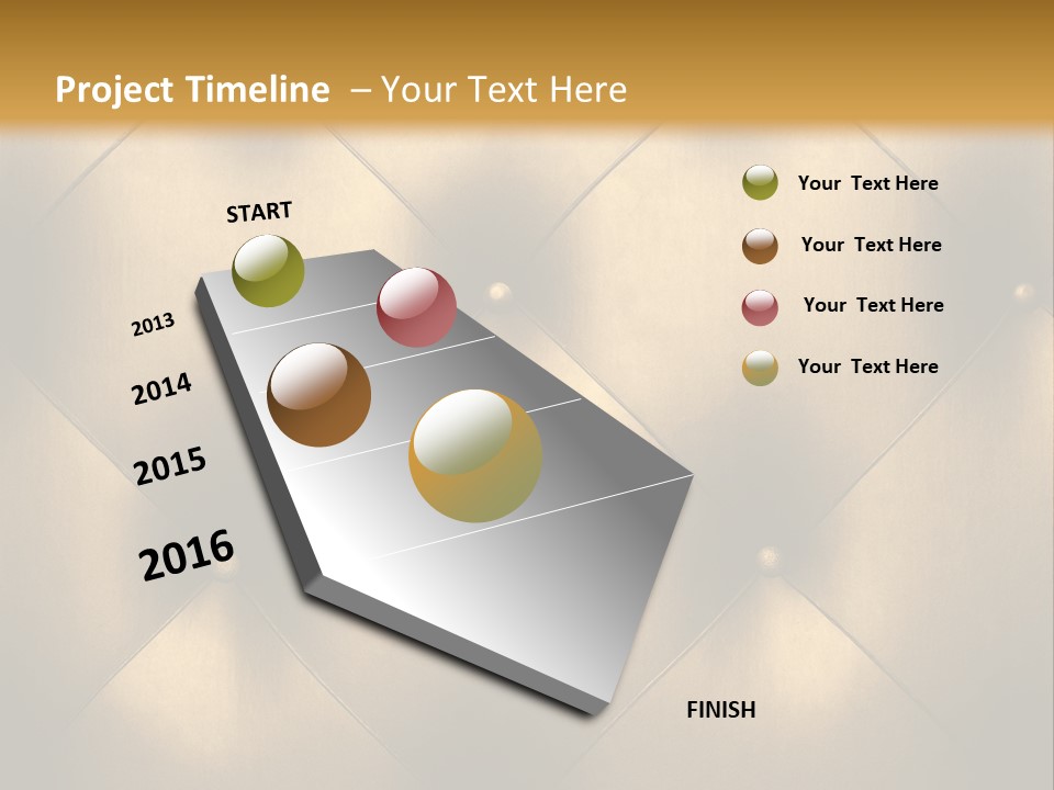 Golden Leather PowerPoint Template