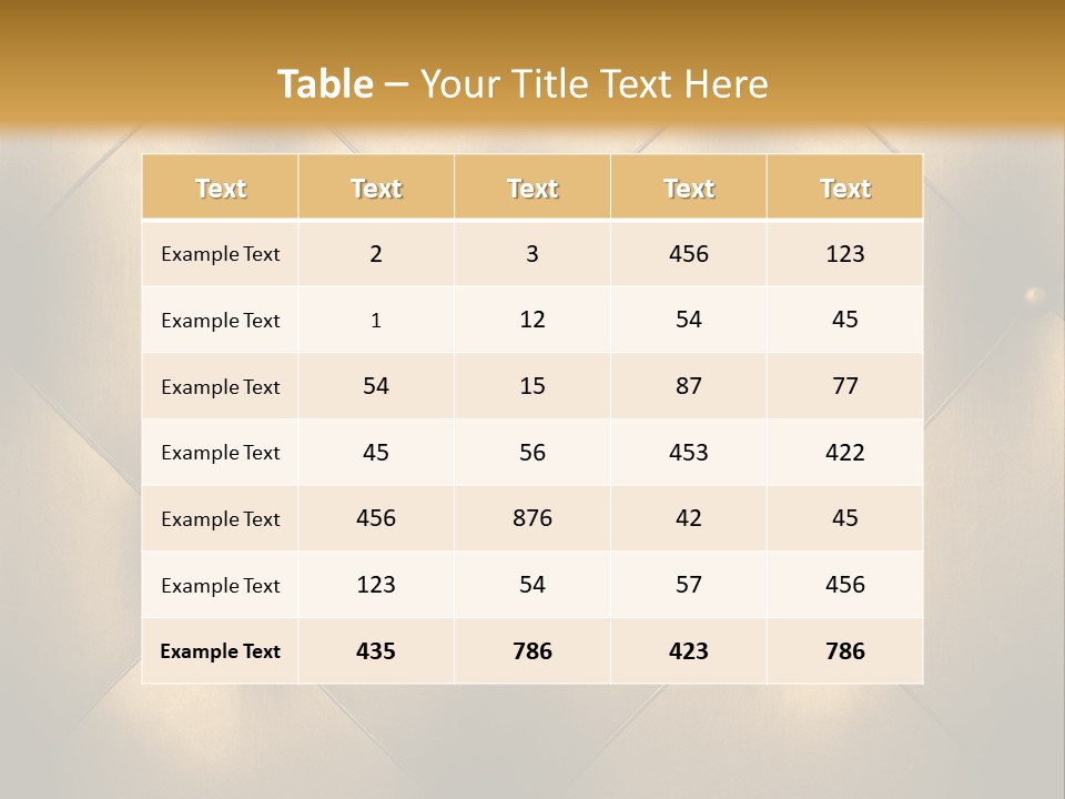 Golden Leather PowerPoint Template