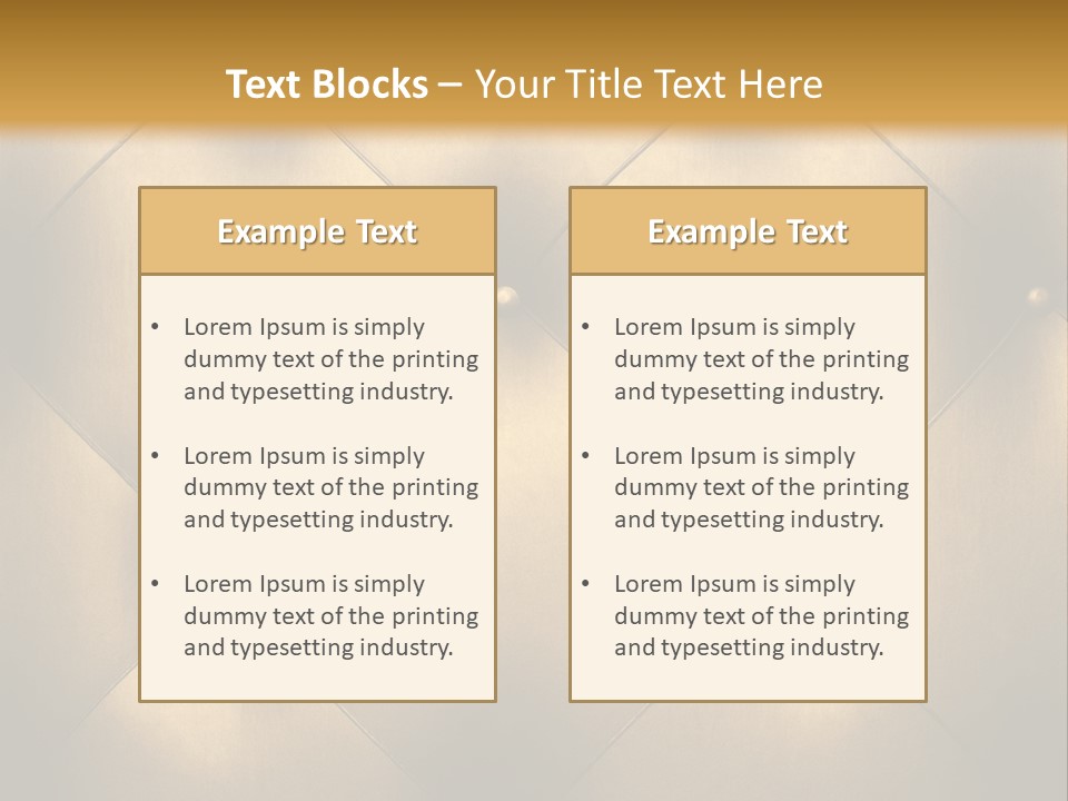 Golden Leather PowerPoint Template