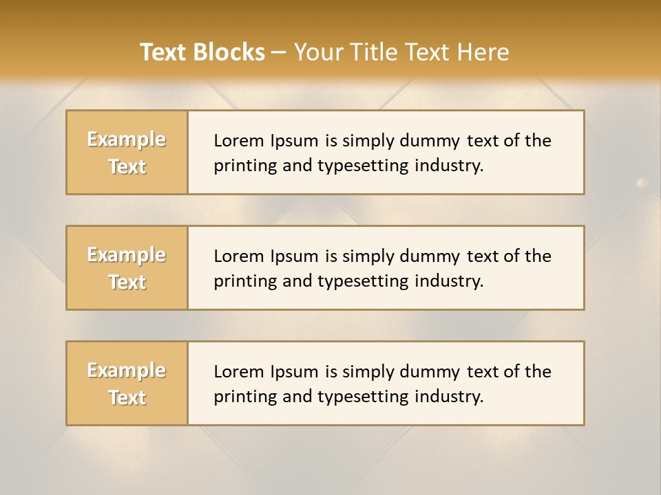 Golden Leather PowerPoint Template