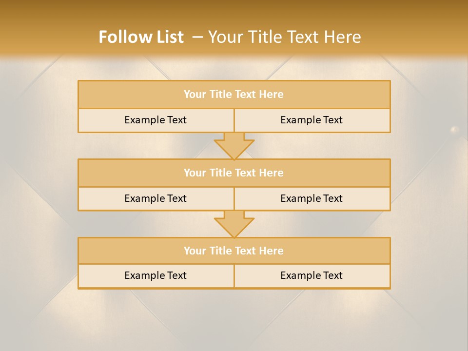 Golden Leather PowerPoint Template