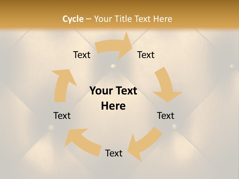 Golden Leather PowerPoint Template