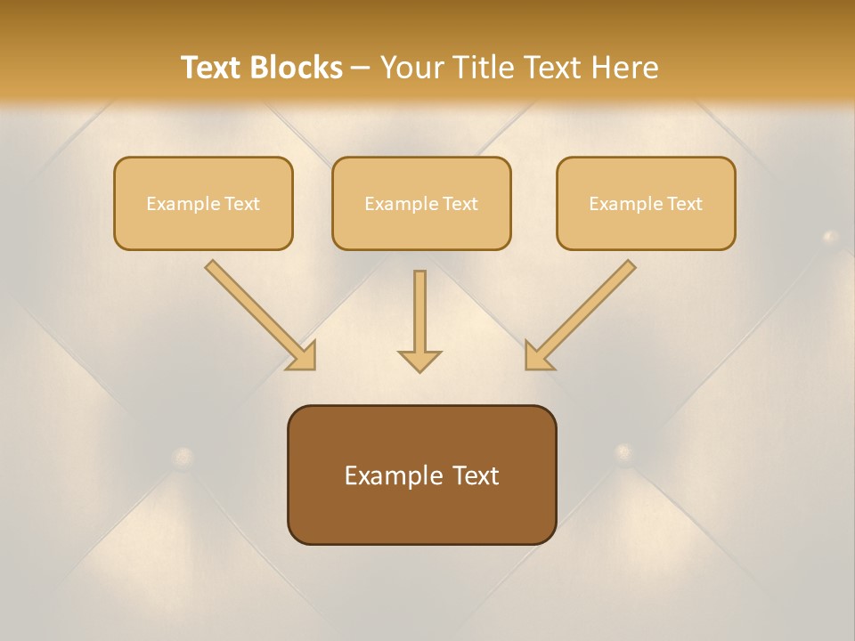 Golden Leather PowerPoint Template