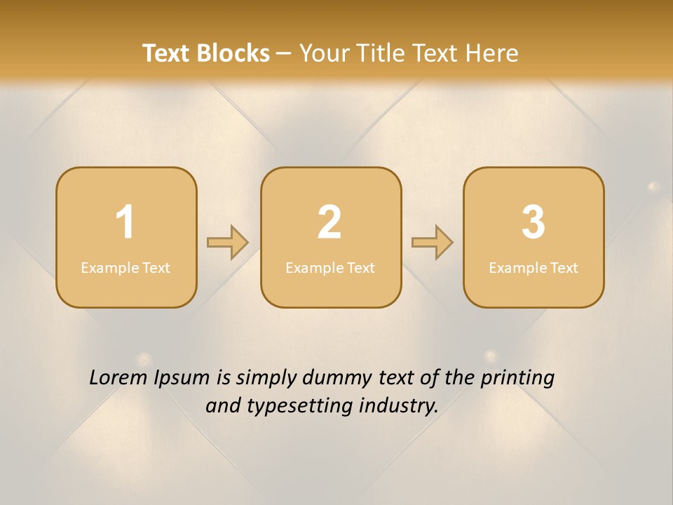 Golden Leather PowerPoint Template
