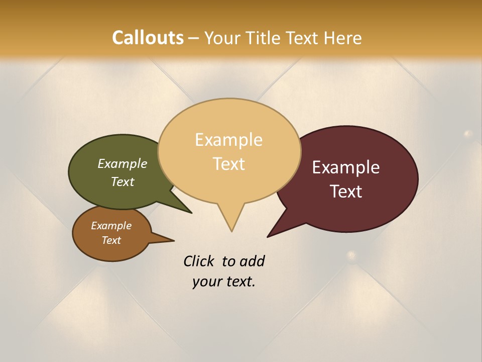 Golden Leather PowerPoint Template