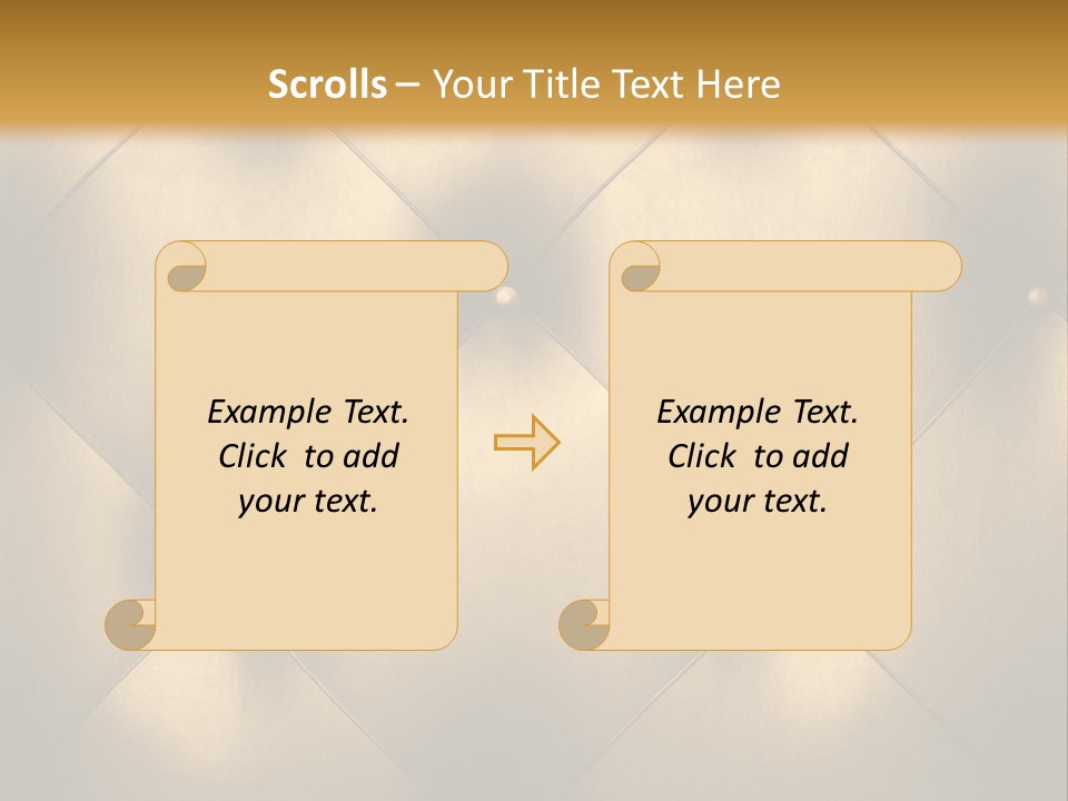 Golden Leather PowerPoint Template