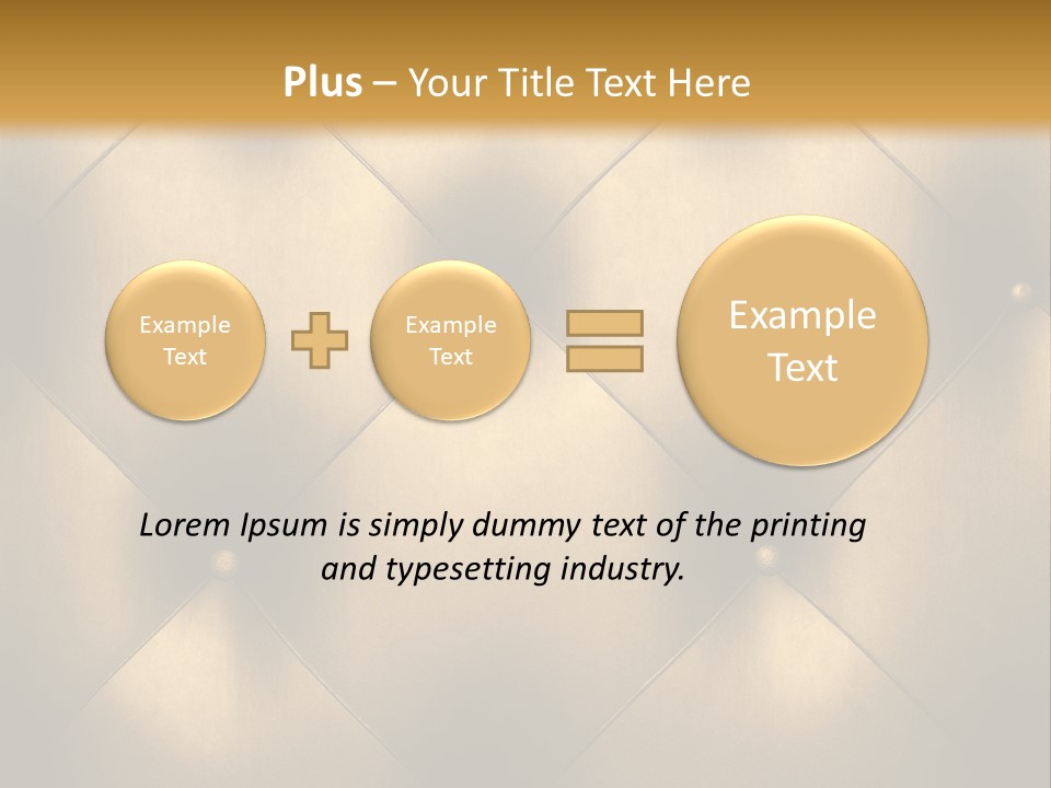 Golden Leather PowerPoint Template