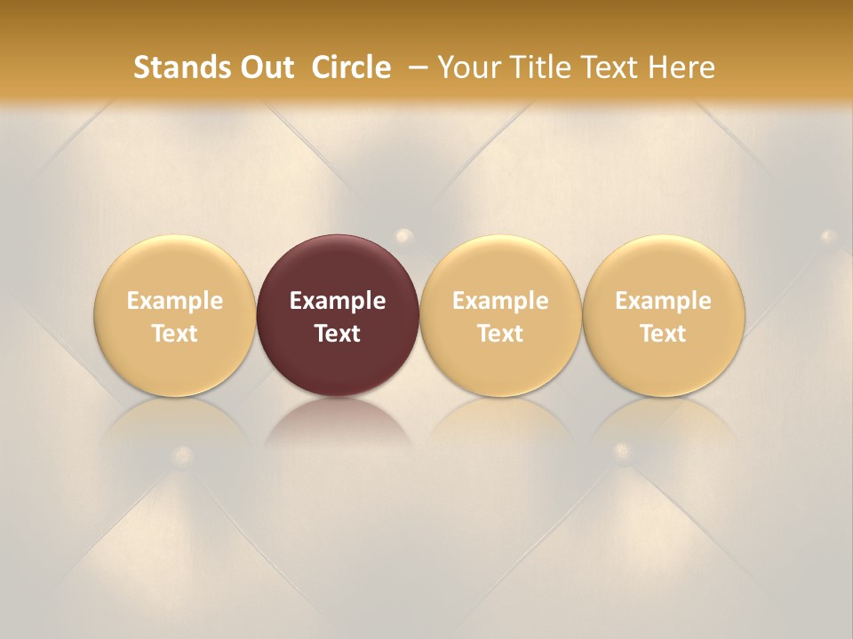 Golden Leather PowerPoint Template