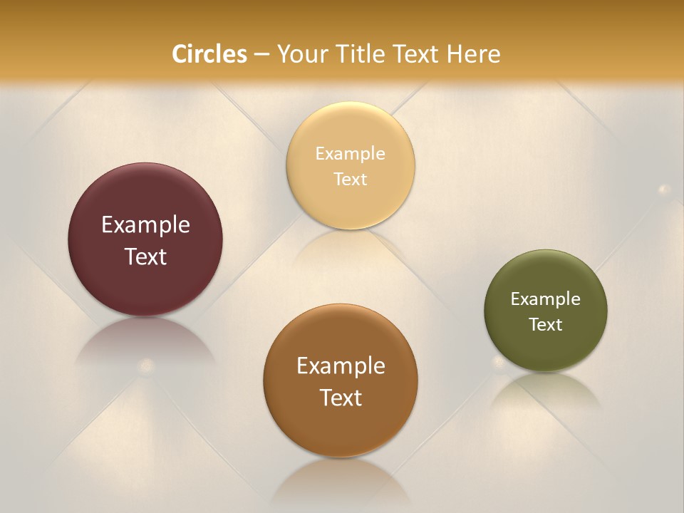 Golden Leather PowerPoint Template