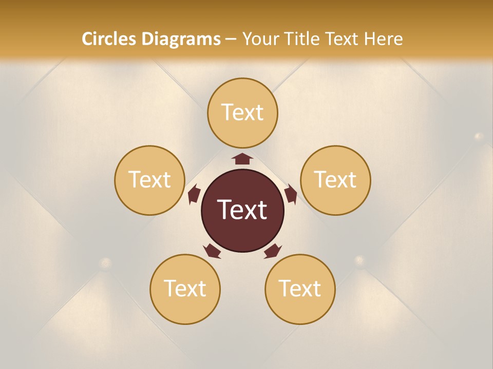 Golden Leather PowerPoint Template