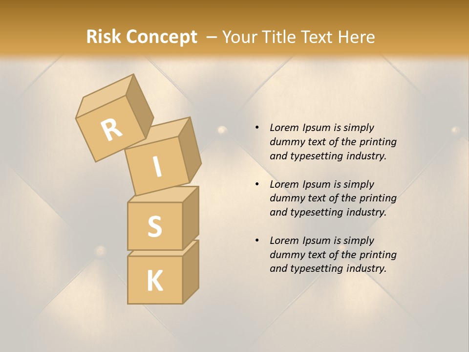 Golden Leather PowerPoint Template