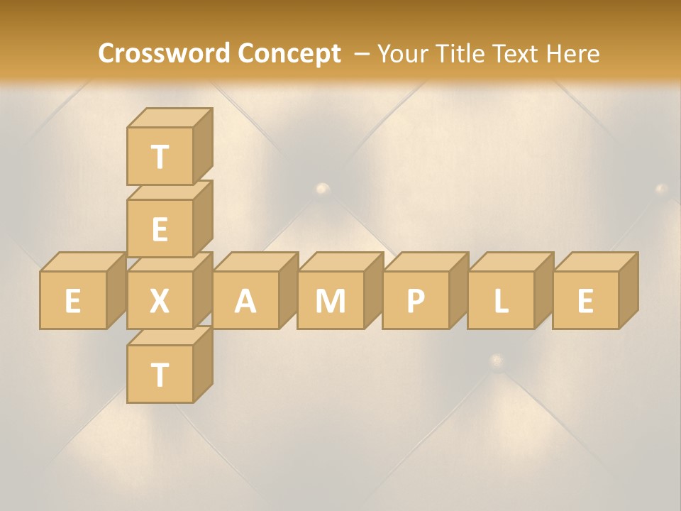 Golden Leather PowerPoint Template