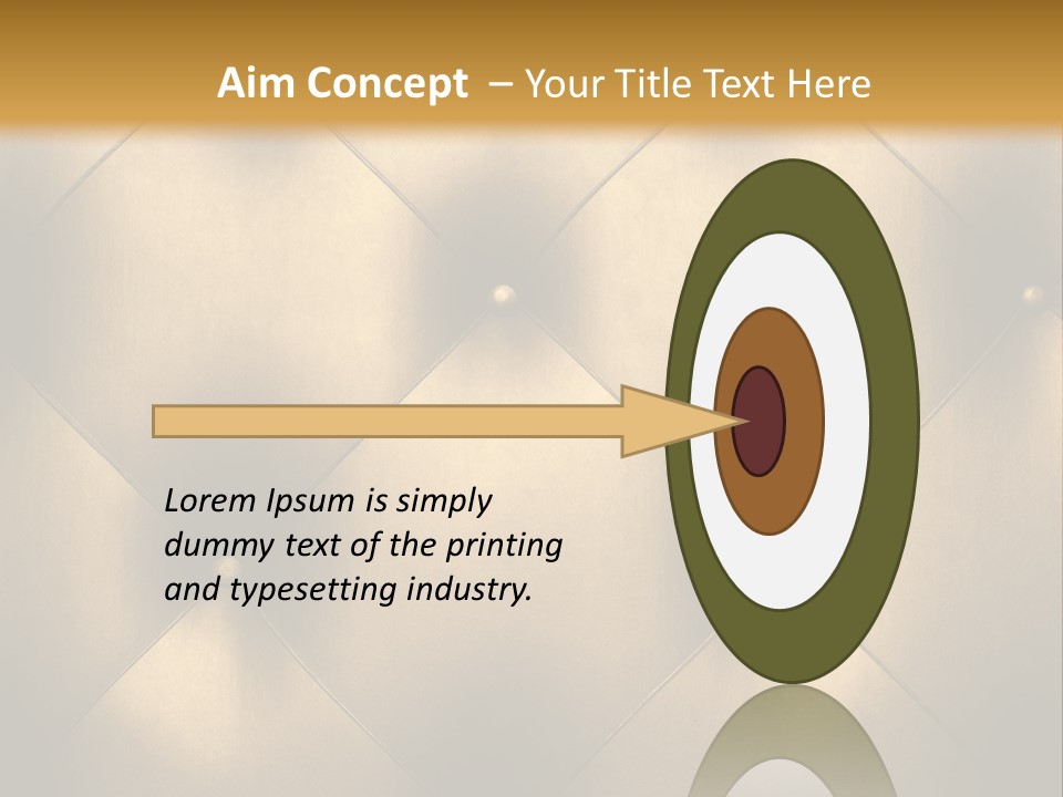 Golden Leather PowerPoint Template