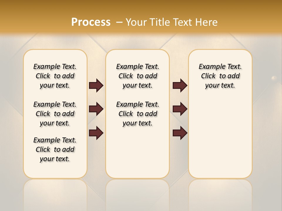 Golden Leather PowerPoint Template